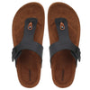 Men's Cork Slippers-5803- Black