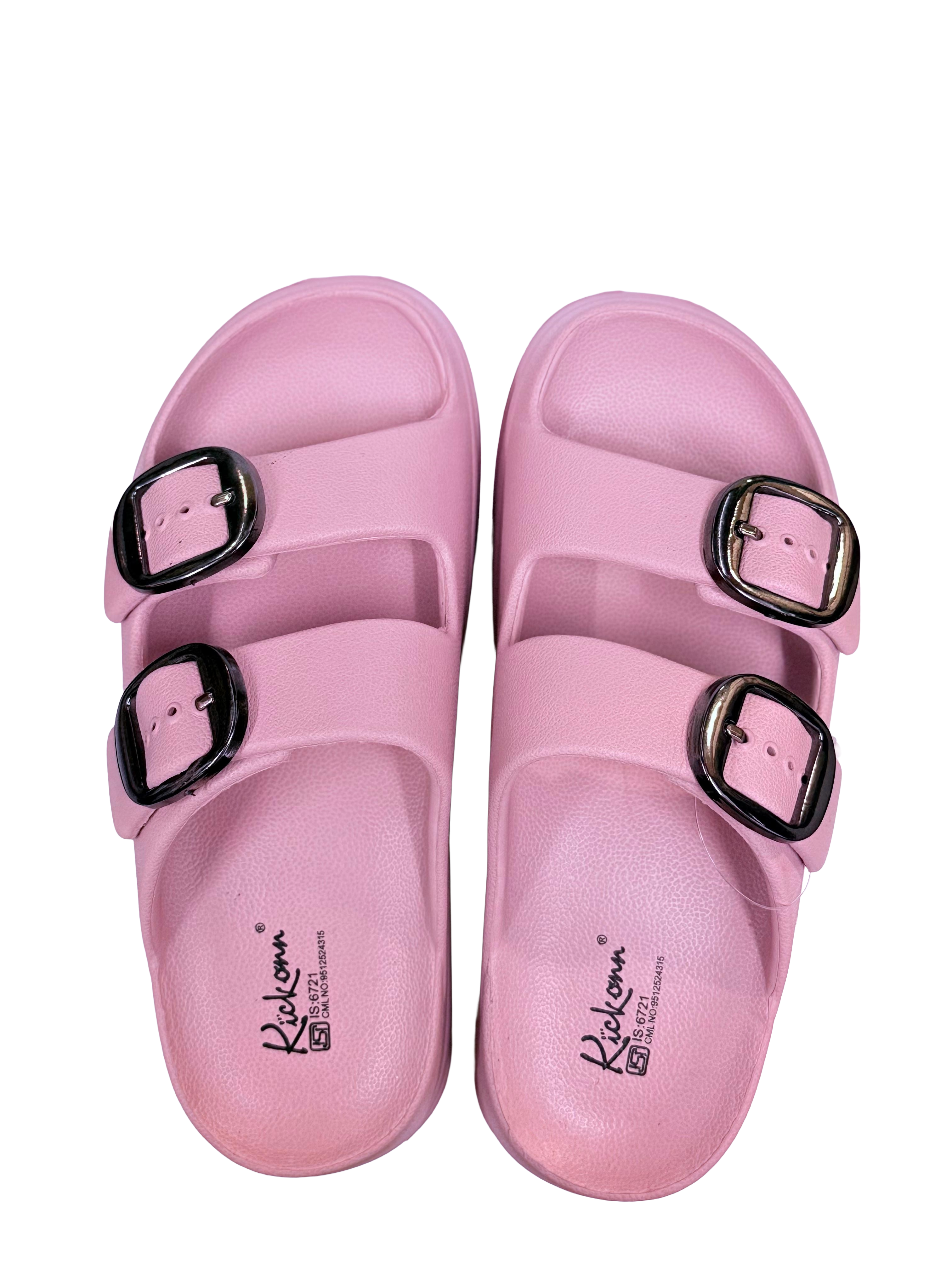 RUSHERS DOUBLE BUCKLE SANDLES PINK