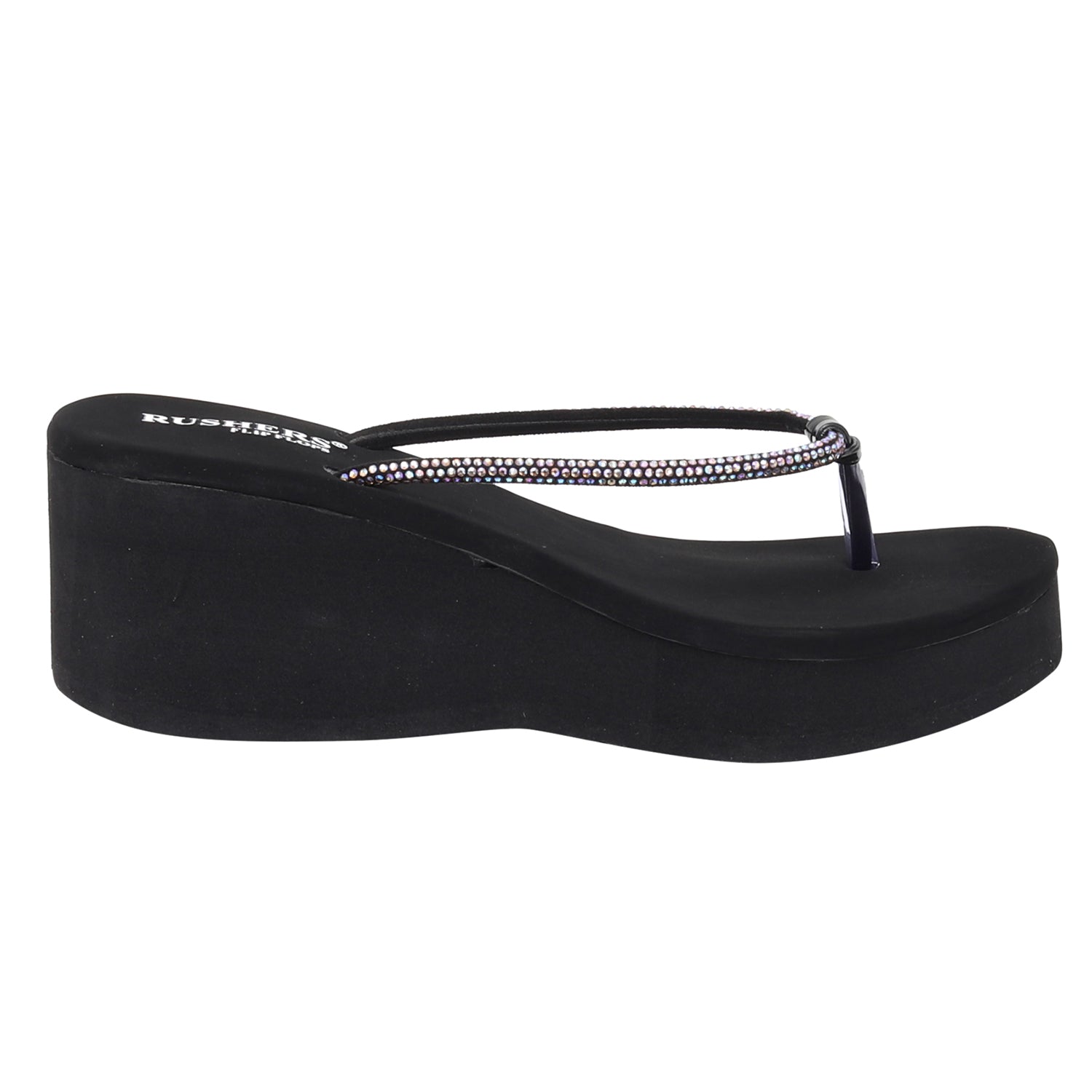 RUSHERS women wedges- Black