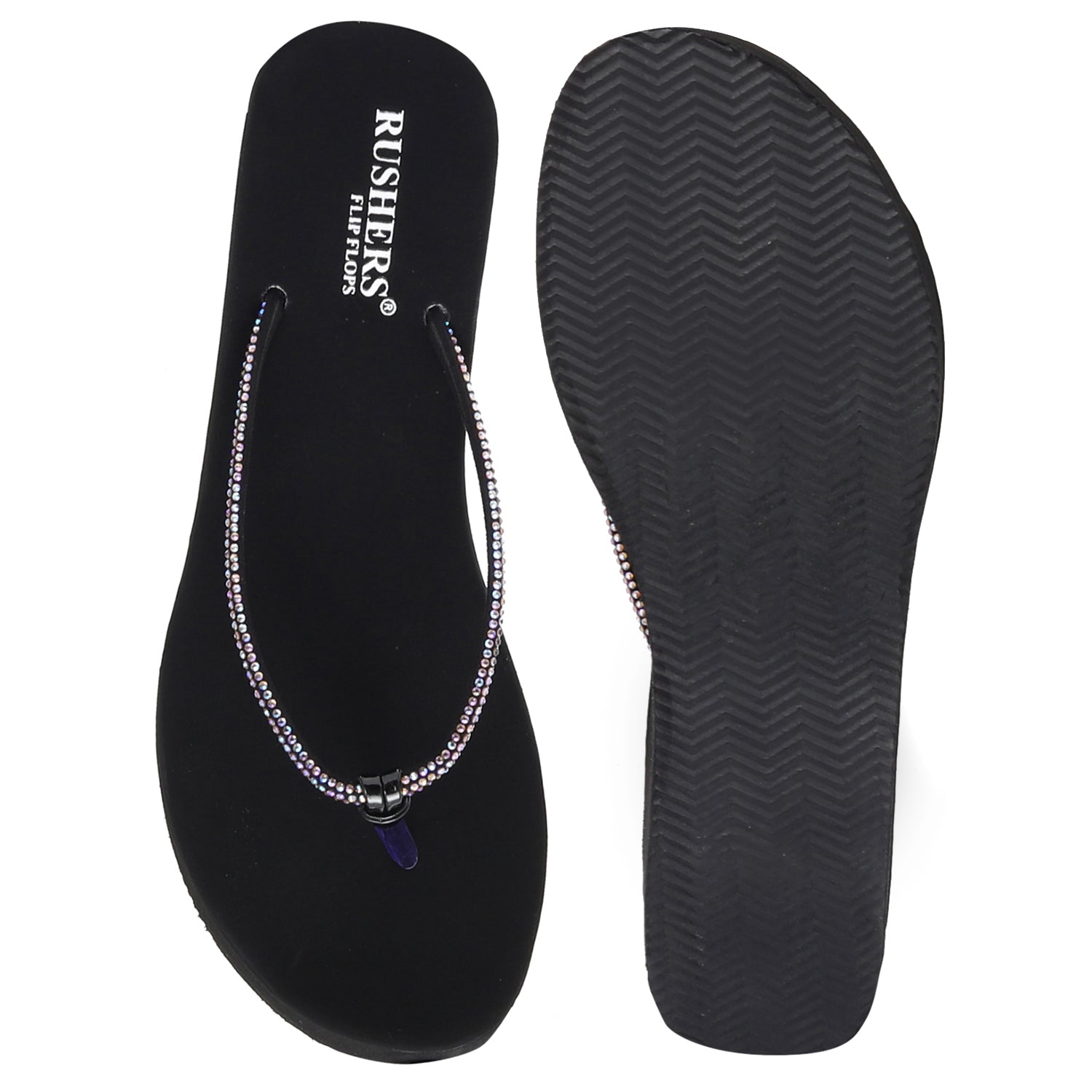 RUSHERS women wedges- Black