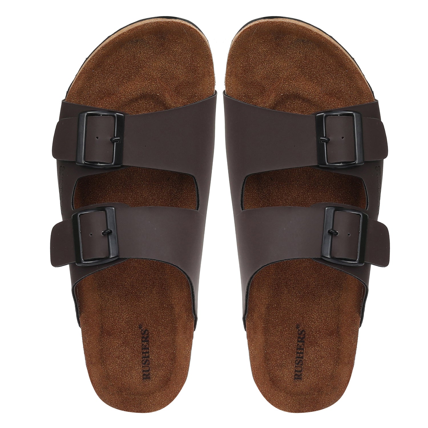 MEN'S CORK SLIPPERS- 5801 BROWN