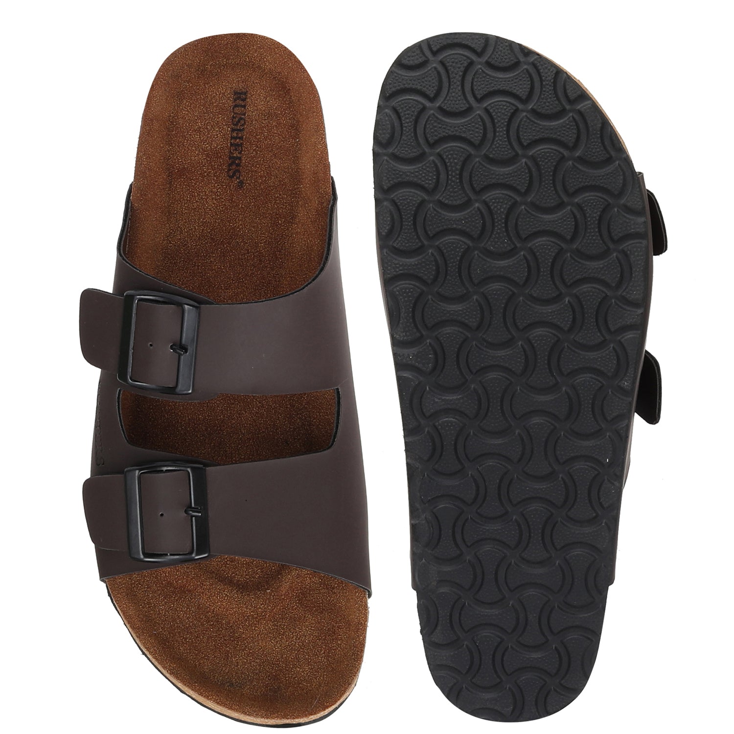 MEN'S CORK SLIPPERS- 5801 BROWN