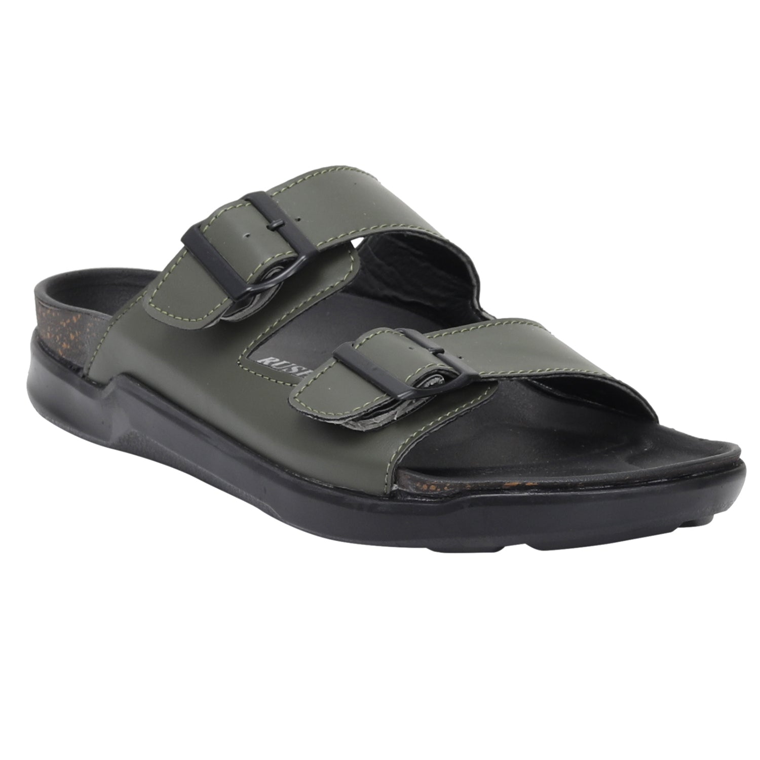 MEN'S SOFT FOOTBED SLIPPERS-BIRK-5001-GREEN