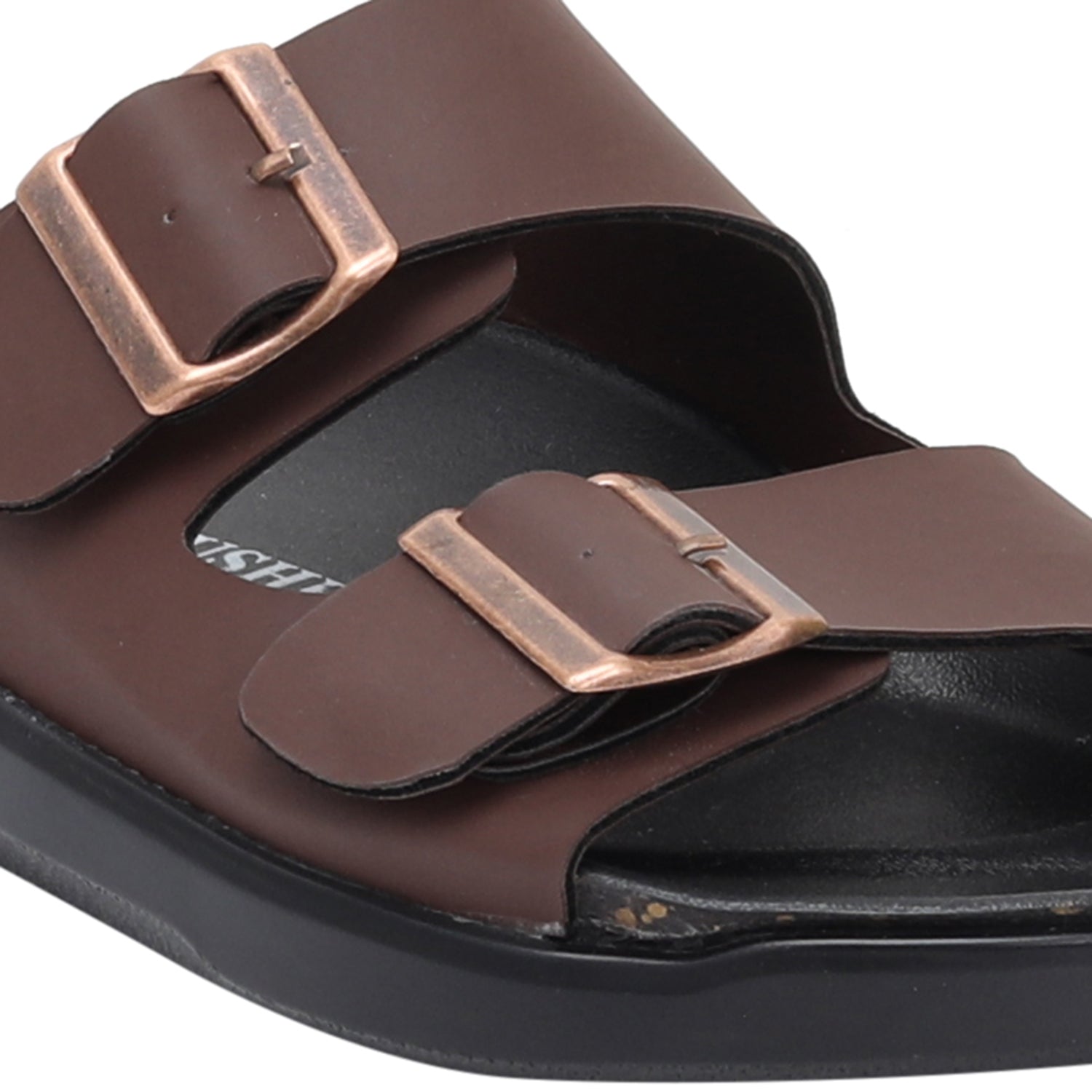 MEN'S SOFT FOOTBED SLIPPERS-BIRK-5001-BROWN