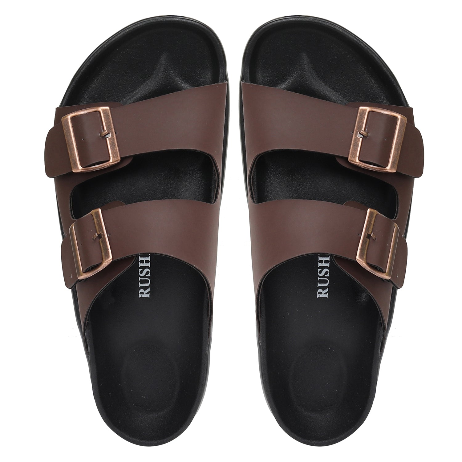 MEN'S SOFT FOOTBED SLIPPERS-BIRK-5001-BROWN – Rushers Flip Flop