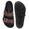 MEN'S SOFT FOOTBED SLIPPERS-BIRK-5001-BROWN