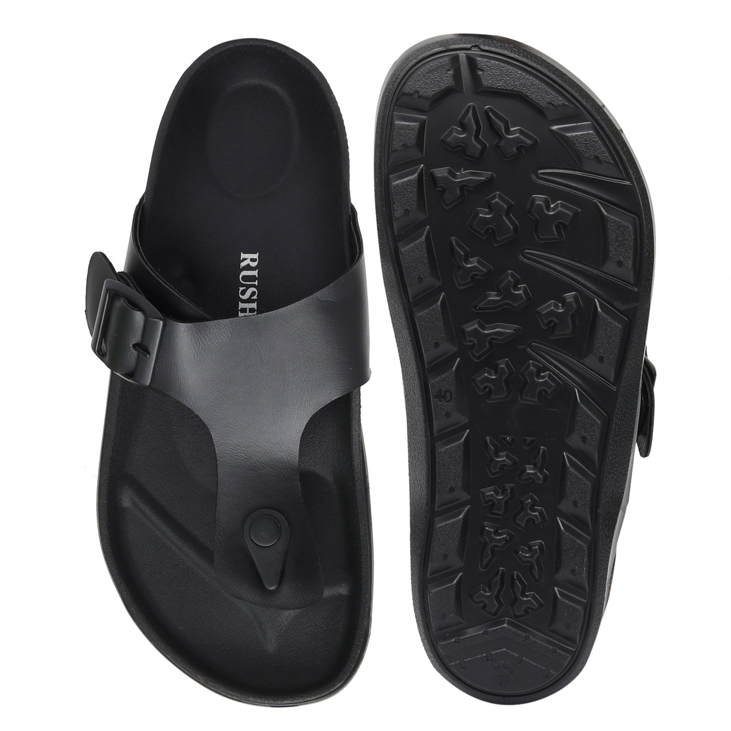 MEN'S SOFTBED SLIPPERS- BIRK-5002-BLACK